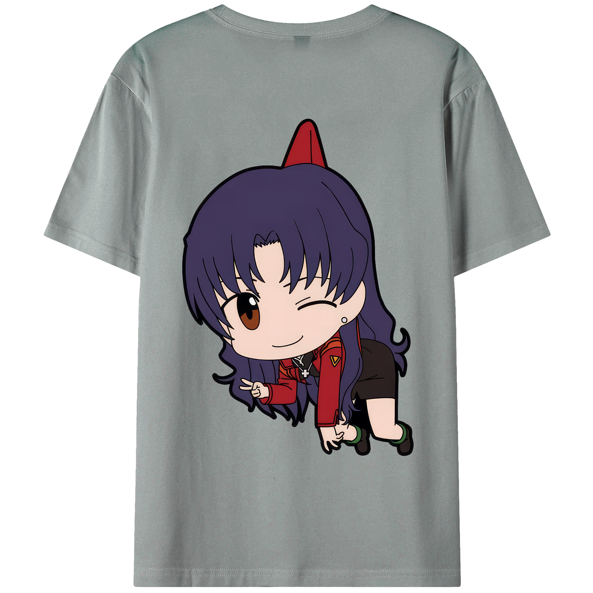 （画像用） EVA 新世紀エヴァンゲリオン 綿100％ メンズ半袖Tシャツ（バックプリント） 通気性